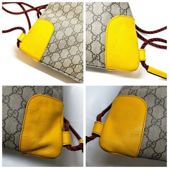 Gucci BackPack Bag Brown PVC 600-082125 - Picture 6 of 13